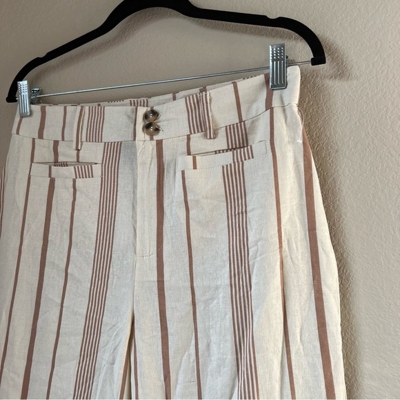 NWT Modcloth New Opportunities Capri Flare Crop Linen Pants, size 8 - Picture 12 of 16